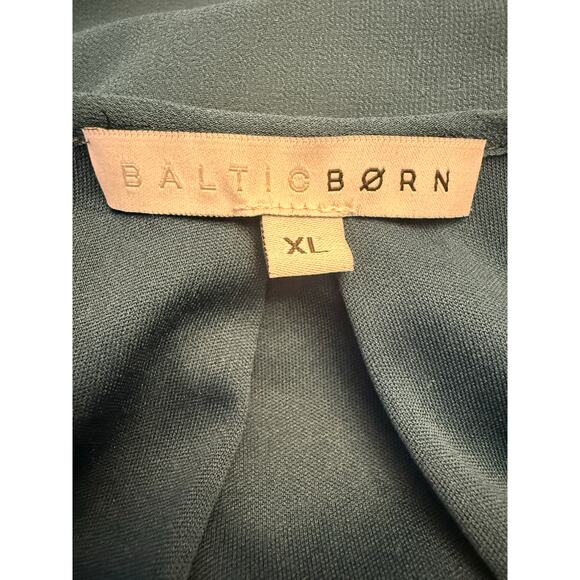 Baltic Born Lydia Maxi Dress Women’s XL Topaz Teal Long Sleeve Wrap Flowy Gown - Picture 6 of 7